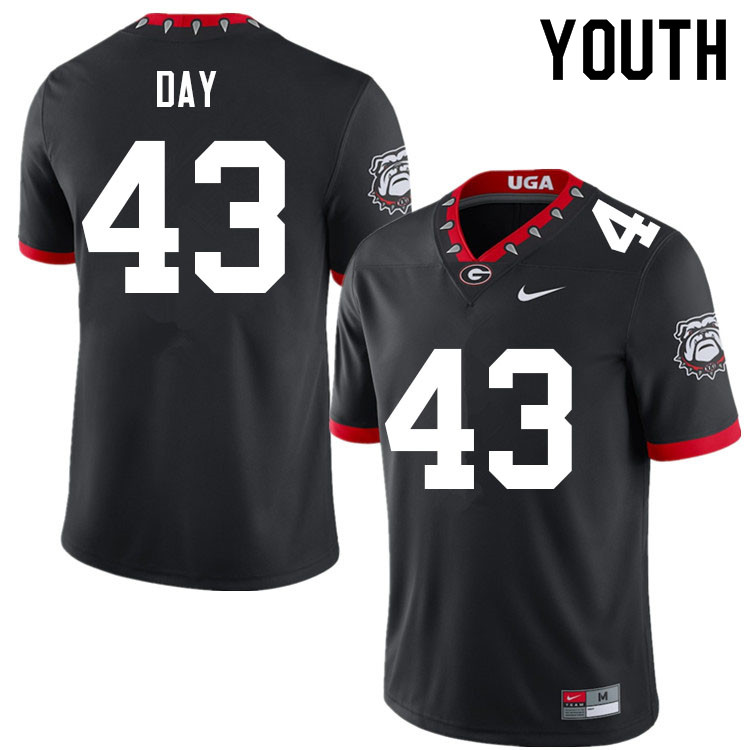Youth #43 Davis Day Georgia Bulldogs College Football Jerseys Sale-100th Anniversary
